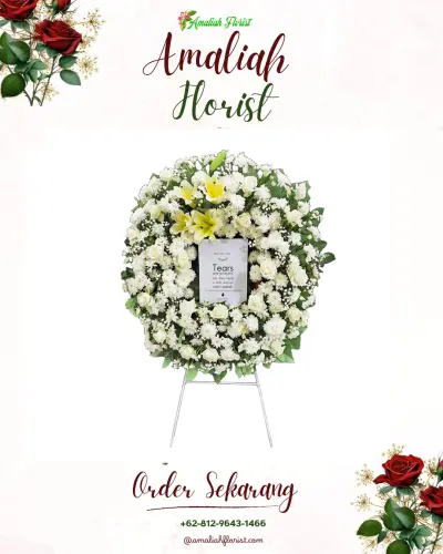Krans Bunga Duka Cita di Sembawa